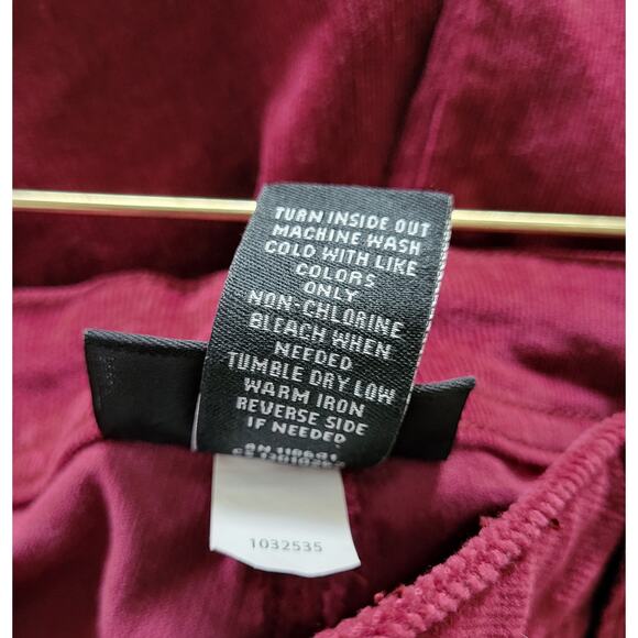 Lane Bryant Corduroy Pants Womens 14 Red Burgundy Marron Fall Winter Casual - Picture 6 of 10